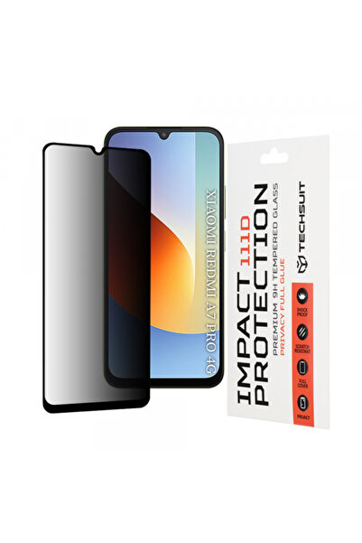 Techsuit Folie de protectie Ecran Privacy pentru Xiaomi Redmi A7 Pro 4G, Stic...