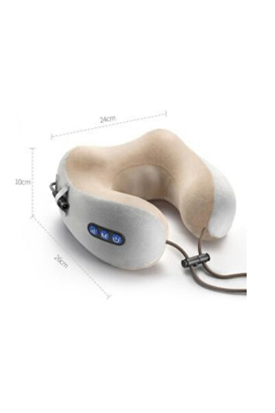 OEM Pernă Electrică de Masaj pentru Gât cu Acumulator 2000mAh, 4 Motoare și S...