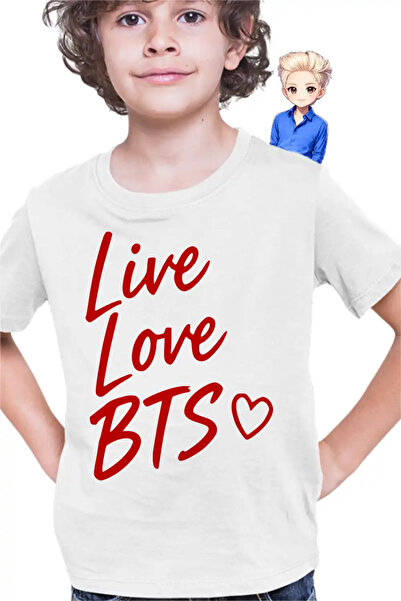 OEM Tricou Copii Baieti Live Love BTS Bangtan K-Pop