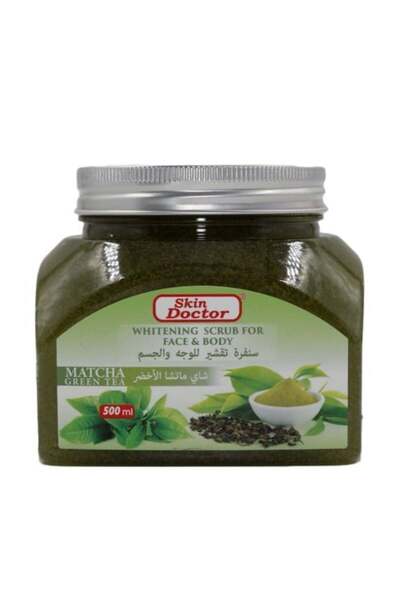 Skin Doctor - Exfoliating scrub for face and body Green Matcha Tea 500 Ml