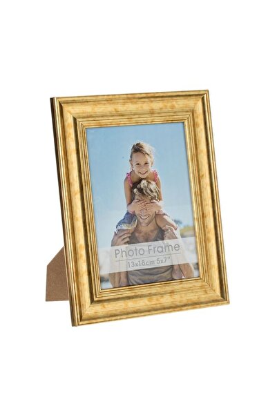 OEM Ramă foto decorativă, Auriu, 13 x 18, MDF / plastic, perete/masă, amintir...