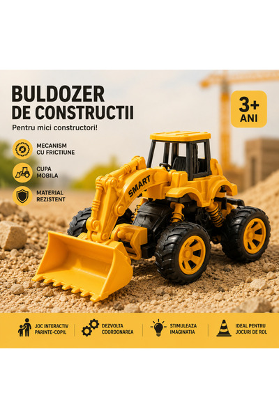 678 Collection Buldozer de constructii inertial pentru copii cu frictiune si ...