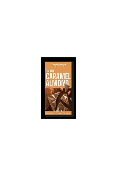 Benjamissimo Ciocolată albă organică cu migdale și caramel sărat, 60 g