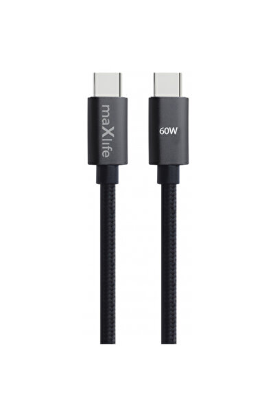 Maxlife Nutrition Data and charging cable usb-c - usb-c maxlife mxuc-12, 60w,...