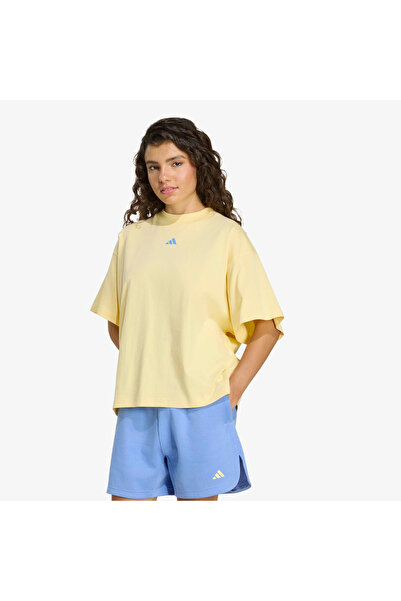 adidas Studio Boyfriend Kadın Sarı T-Shirt