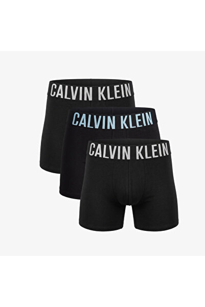 Calvin Klein Brief 3'lü Erkek Mavi Boxer