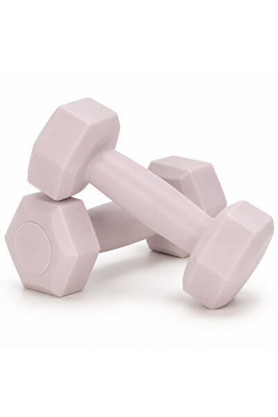 SERSIMO Set de 2 gantere hexagonale, umplute cu bitum și acoperite cu PP, 2x0...
