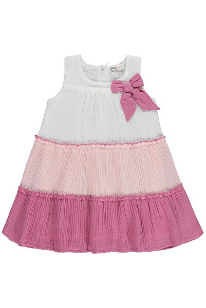 Civil Girls Fiyonklu 2-5 Yaş Elbise - Pembe