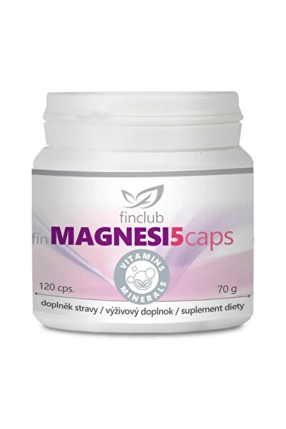 Finclub Fine food supplement Magnesi5caps, 120 capsules, magnesium in five or...