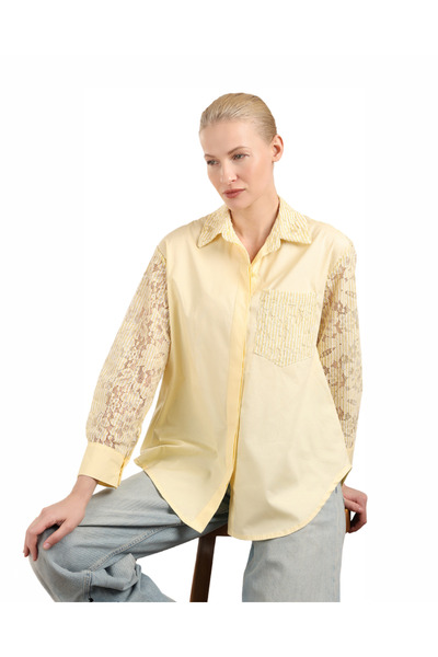 Sempre Lace Sleeve Shirt