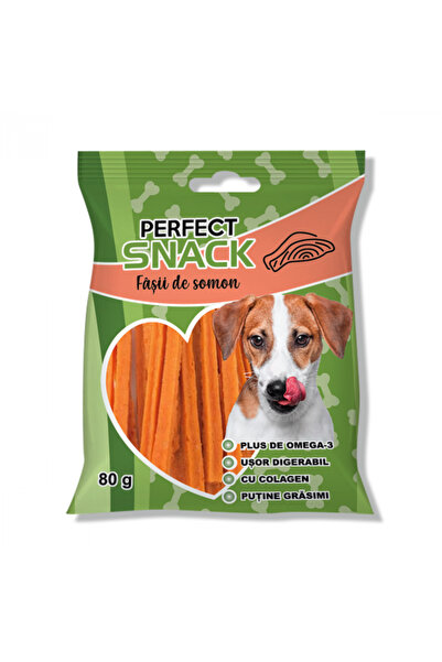 Perfect Snack Fâșii de somon, recompense caini 80g