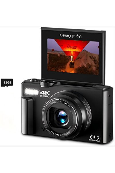 Demine 4K Digital Camera for Photography, 64MP Vlogging Camera for YouTube wi...