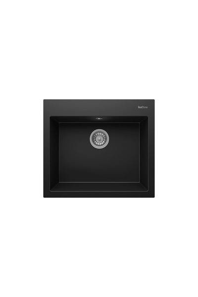 RealStone REAL STONE K02 DIDYMA 60 SİYAH GRANİT EVİYE