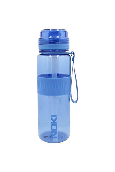 Noki Tritan Pipetli Silikon Kemerli Matara 590 ml Mavi