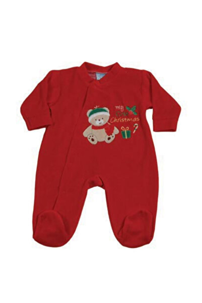 King Bear Salopeta bebe King bear, motiv Craciun cu model cu ursulet si text ...