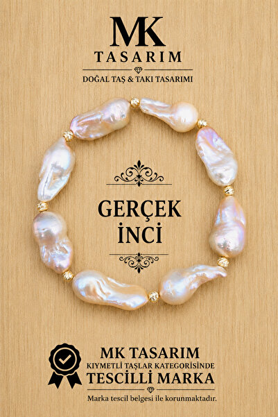 MK tasarım Genuine Pearl Bracelet Mk.7000.830- Comfort-Peace-Energy- Stress R...