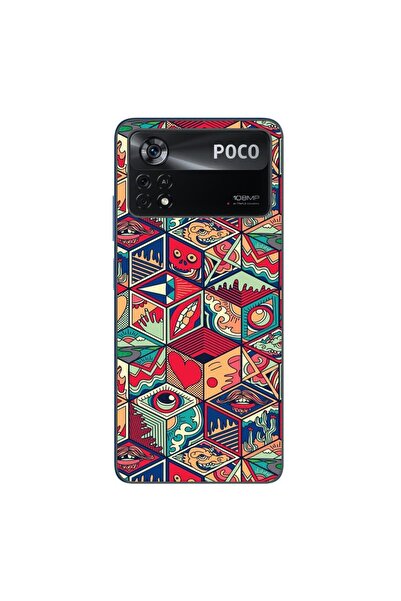 OEM Husa compatibila cu Xiaomi Poco X4 Pro Silicon Gel Tpu Model Pop Art Geom...