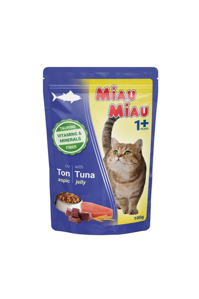 OEM Wet cat food Miau Miau with tuna in aspic, 100 g
