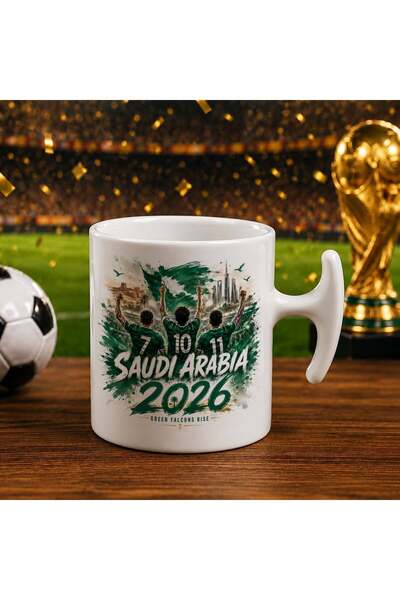 Bk Gift كأس هامر بتصميم كأس العالم 2026 بتصميم مشجعي السعودية