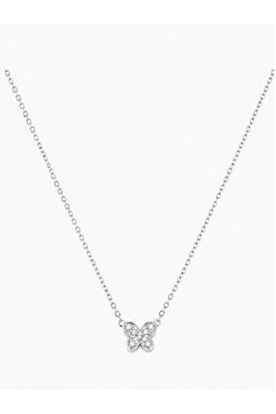 Delagos Colier din argint 925 cu zirconiu, placat cu rodiu