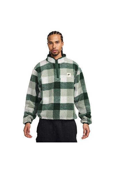 Nike Mens Sportswear Club Winterized Half-Zip Polar Fleece Sweatshirt S