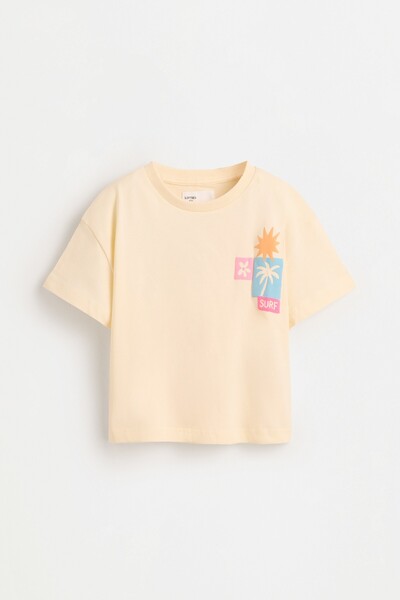 LEFTIES Kabartmalı baskılı t-shirt
