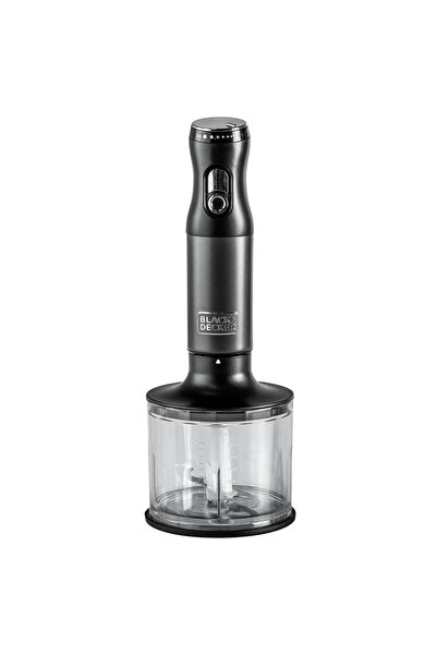 Black and Decker خلاط يدوي من الفولاذ المقاوم للصدأ من بلاك+ديكر مع مفرمة، 60...