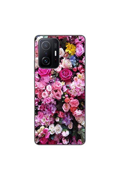 OEM Case compatible with Xiaomi Mi 11T, Mi 11T Pro Silicone Gel Tpu Pink Rose...