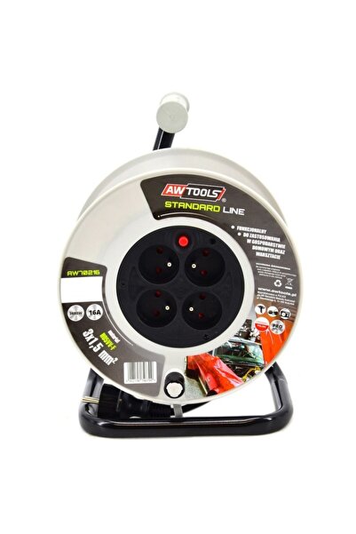 AwTools Prelungitor cu tambur, AW70218, 4 prize, 40 m, 3x1.5mm
