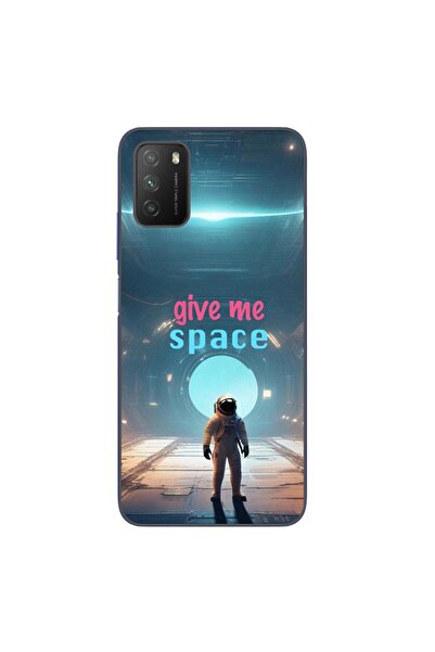 OEM Case compatible with Xiaomi Poco M3 Silicon Gel Tpu Model Give Me Space