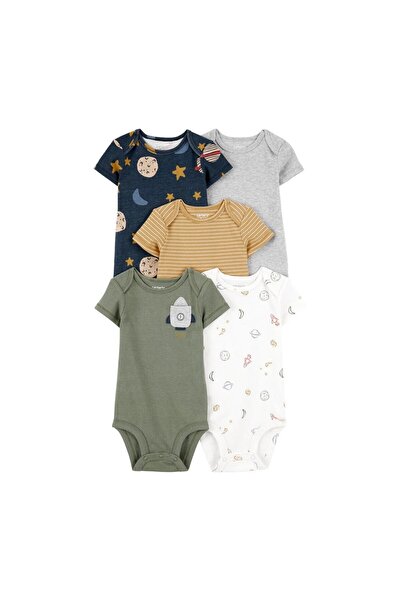 Carter's Layette Erkek Bebek Kısa Kollu 5'li Body 1T122010