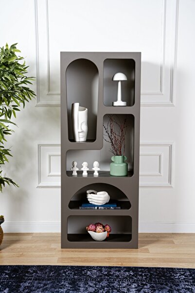 Rani Mobilya Rani Home Kitaplık Antrasit 60Cm HC-5338