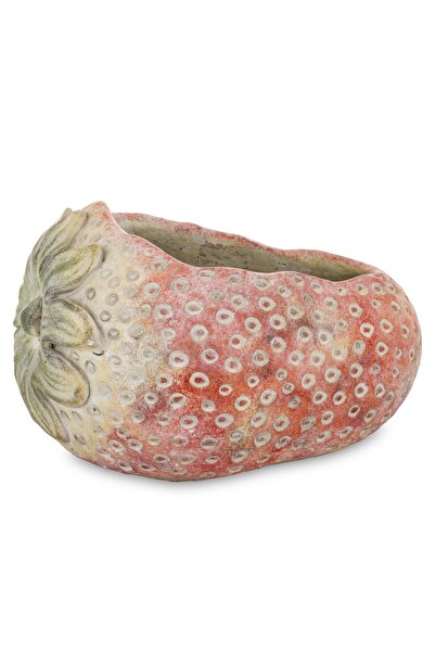 DecoDepot Ceramic strawberry pot, 17x27x21 cm
