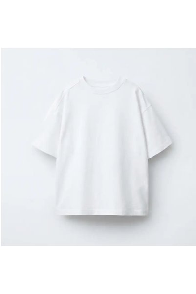 Marka Oversize White Basic T-Shirt