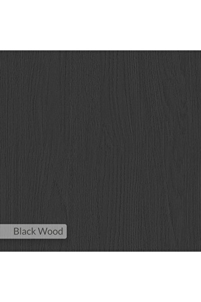 Mourah Home Modern Nightstand Bedside Table = 25x60x25cm - Black Wood - M.KO....