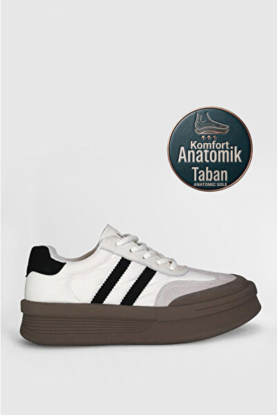 Lufian Pantofi sport Christina pentru femei, casual, confortabili, albi