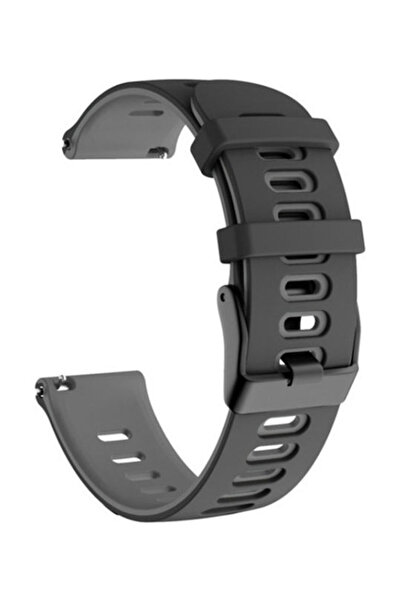 OEM Δίχρωμο λουράκι σιλικόνης μαύρο (Amazfit GTR 2/GTR 2e)