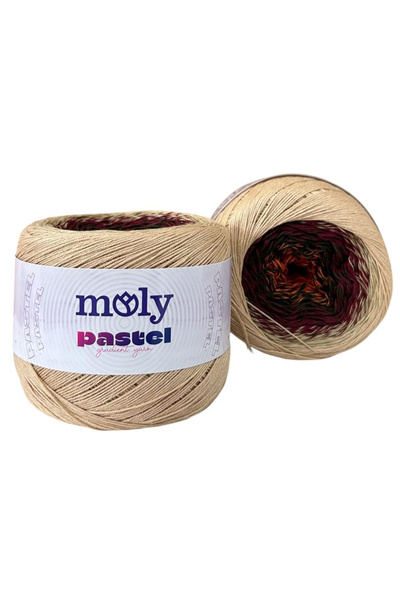 Moly Pastel Ombre Batik | Col. No: 1033 | Renk Geçişli Pamuklu Yazlık Örgü İp...