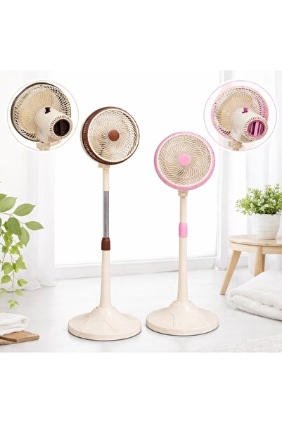 Zenorius 95cm Plastic Pedestal Fan, Height Adjustable, with Oscillation Funct...