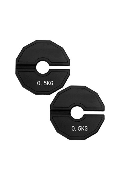 Choice 2pcs 0.5kg Black 2pcs Bumper Plates Non-Slip Gym Micro Plates 0.25/0.5...