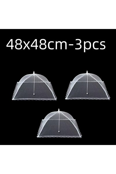 Choice3 18inch 48x48cm 3pcs Foldable Food Mesh Cover Fly Anti Mosquito Pop-Up...