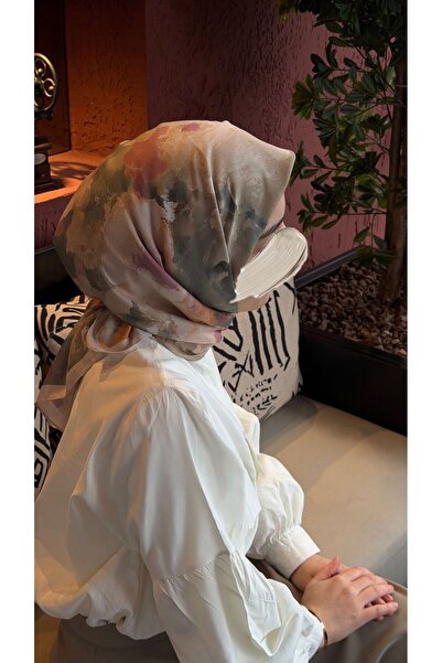 Qalortex Scarf وشاح قطني ناعم بنمط روزا-كاجلا