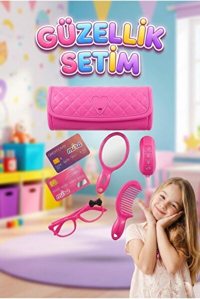 Tıfıl Toys Çantalı 8 Parça Mira Güzellik Setim Oyuncak Kredi Kartlı Oyun Çant...