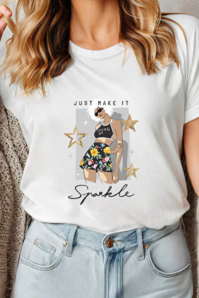 Sarah's Boutique Women's T-shirt – 100% cotton – Just Sparkle