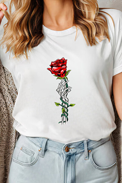 Sarah's Boutique Women's T-shirt – 100% cotton – Skeleton Hand