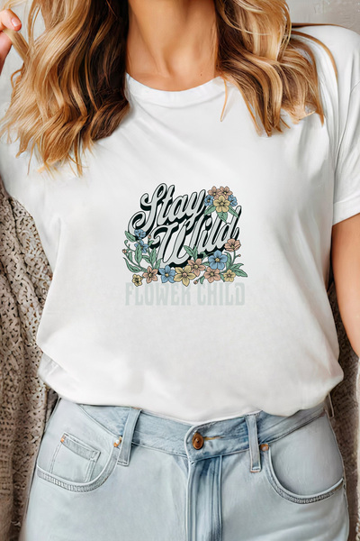 Sarah's Boutique Women's T-shirt – 100% cotton – Stay Wild
