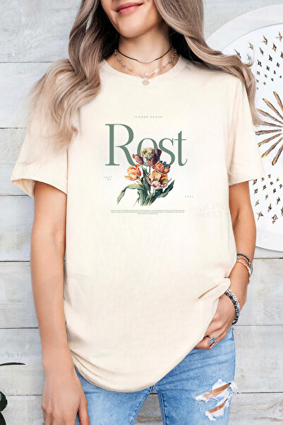 Sarah's Boutique Women's T-shirt – 100% cotton – Rost Flower