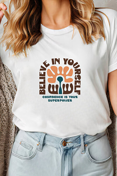 Sarah's Boutique Women's T-shirt – 100% cotton – Believe Yourself