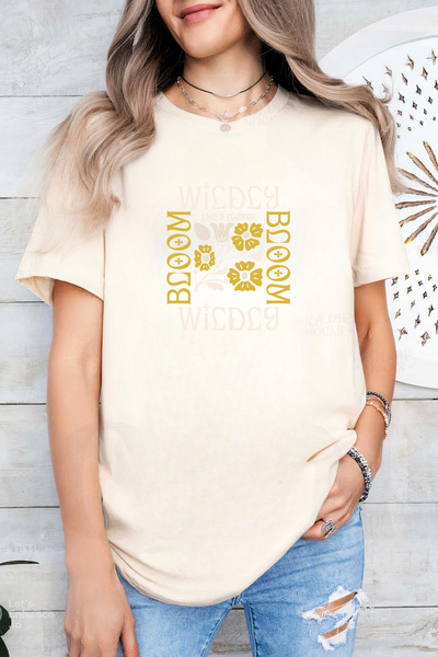 Sarah's Boutique Women's T-shirt – 100% cotton – Wildly Bloom