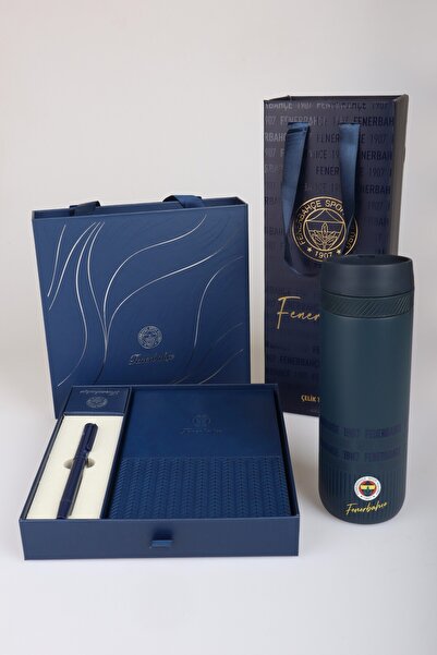 Fenerbahçe x Dekomus Lisanslı Özel Çanta Kutulu 550 Ml Çelik Termos Ve Kutulu...